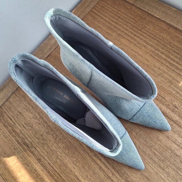 Good American | Slouchy Ankle Boots (Indigo) | Women's US 7 - Picture 4 of 8